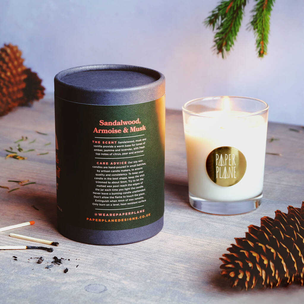 Highland Woodland Wander Vegan Soy Candle By Paper Plane