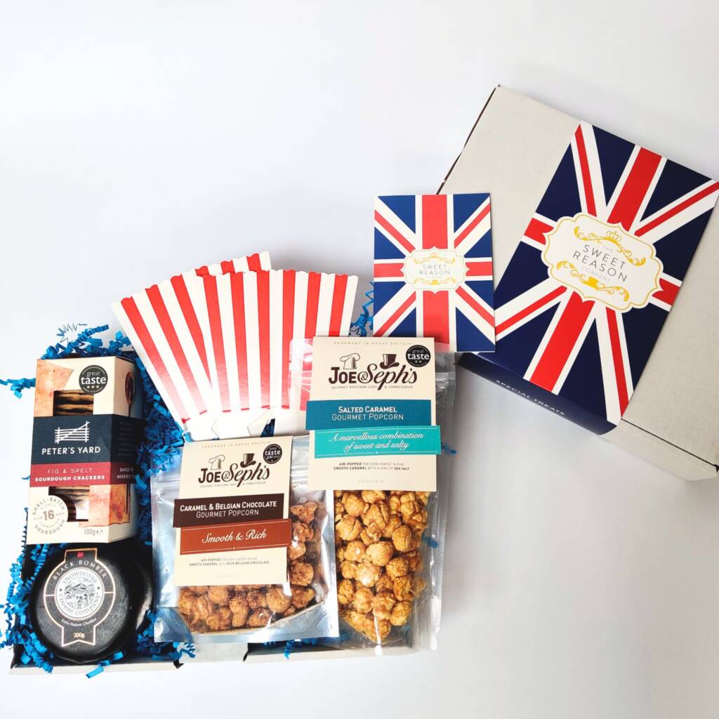 'British' Cheese, Crackers And Popcorn