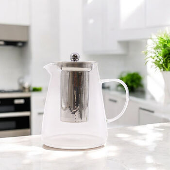 Glass Infuser Tea Pot For Herbal Loose Leaf Tea, 6 of 7