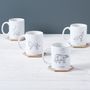 Geometric Animal Constellation Mug Set, thumbnail 1 of 4