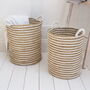 Striped Wicker Baskets, thumbnail 1 of 5