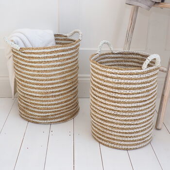 Striped Wicker Baskets, 2 of 5