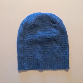 Unisex Pure Cashmere Textured Beanie, 4 of 9