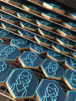 Corporate Branded Logo/ Slogan Iced Biscuits, 6 of 8