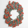 Hand Painted Multi Layered Wooden Berry Wreath, thumbnail 1 of 5