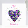 Grandma Butterfly Birthday We Love Grandma Card, thumbnail 1 of 12