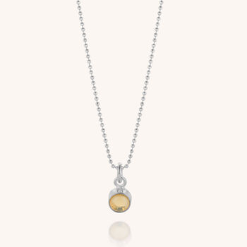 Gem Dot Sunshine Opal Necklace Sterling Silver, 2 of 5