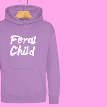 'Feral Child' Kids Hoodie Jumper, 5 of 10