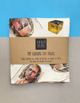 90s Nick Cage Tea Towel, Con Air 90s Mullet Inspired Kitchen Towel, 10 of 12
