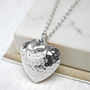 Personalised Hammered Heart Necklace, thumbnail 1 of 5