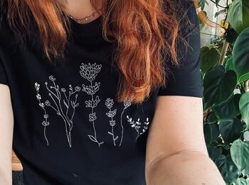 Eco Friendly Embroidered Floral T Shirt, 2 of 5