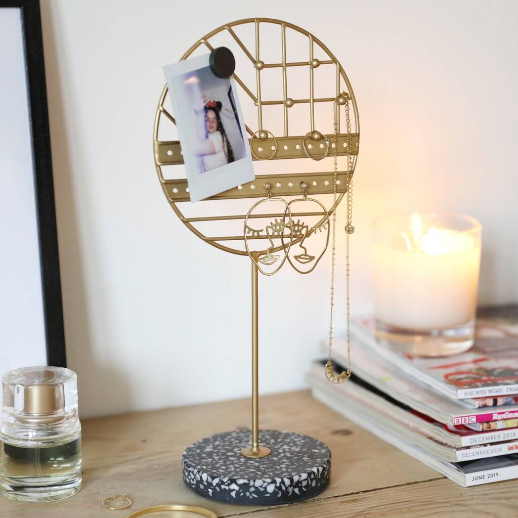 Jewellery Holder With Terrazzo Base By Lisa Angel