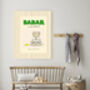 Babar The Elephant Meditation Nursery Art Print, thumbnail 3 of 3