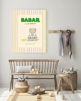 Babar The Elephant Meditation Nursery Art Print, 3 of 3