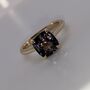 Cushion Cut Spinel And Yellow Gold Ring, thumbnail 2 of 5