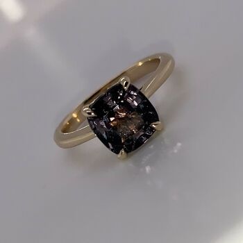 Cushion Cut Spinel And Yellow Gold Ring, 2 of 5