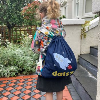 Personalised Children's Fabric School Bag, 2 of 5