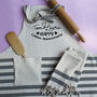 Personalised Apron, Hand Towel, 2nd Anniversary Gift, thumbnail 4 of 12