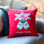 'Gingle Bells' Gin Christmas Cushion, thumbnail 1 of 6