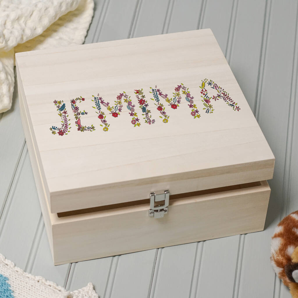 Personalised Fully Floral Memory Box By This Is Nessie