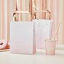 Pink Ombre Watercolour Rose Gold Party Bags, thumbnail 1 of 2