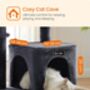 96cm Cat Tree Tower Light Grey With Side Slope, thumbnail 5 of 9