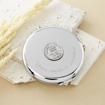 Sixpence Year Coin Compact Mirror 1928 To 1967, 6 of 12