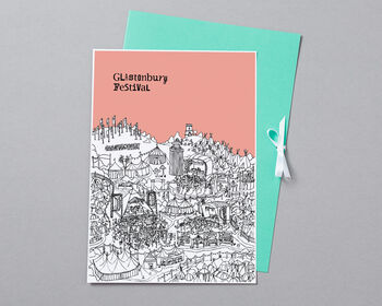 Personalised Glastonbury Print, 5 of 7