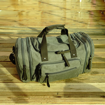 Canvas Travel Duffel Bag For Holiday, 5 of 12