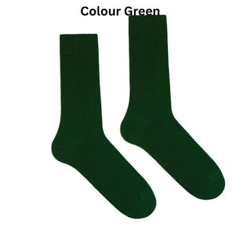 Organic Cotton Mix Luxury Single Colour Socks, 10 of 12