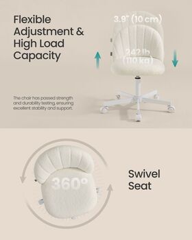 Office Chair Fabric Vanity Armchair, 6 of 8