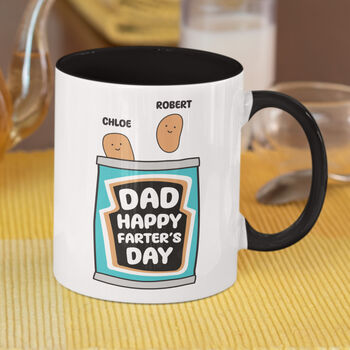 Fathers Day Dad Mug Gift Personalised Human Bean, 5 of 7