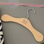 Personalised Wooden Children's Clothes Hanger, thumbnail 1 of 7