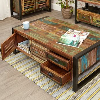 Shoreditch Storage Coffee Table With Drawers, 2 of 3