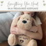 Embroidered 'Paw Prints on Our Hearts' Comfort Teddy Dog, thumbnail 2 of 10