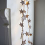 Wooden Star LED Light Garland, thumbnail 2 of 5