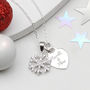 Personalised Silver Christmas Snowflake Necklace, thumbnail 1 of 6