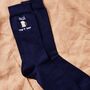 Personalised Beer Navy Socks, thumbnail 2 of 3