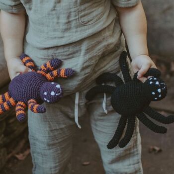 Handmade Spider Purple Fair Trade Toy, 2 of 4