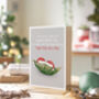 Peas In A Pod Cute Christmas Card Husband Wife Partner, thumbnail 1 of 4