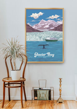 Glacier Bay National Park USA Travel Poster Art Print, 5 of 8