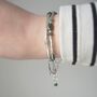 Emerald Double Stranded Bracelet, thumbnail 4 of 5