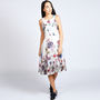 Lavinia 50s Style Dress In Floral Print, thumbnail 1 of 11