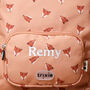 Personalised Trixie Backpack With Fierce Fox Print For Nursery, School, Holiday, thumbnail 3 of 6