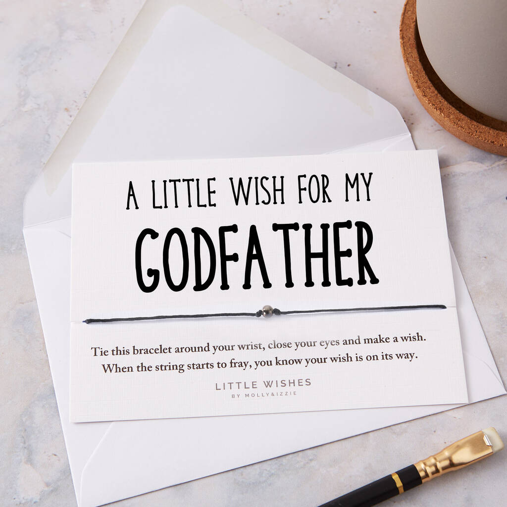 A Handmade Little Wish Bracelet Gift For Godfather