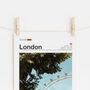 Personalised Minimalist Travel Poster | London, thumbnail 2 of 6