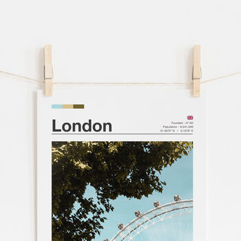 Personalised Minimalist Travel Poster | London, 2 of 6