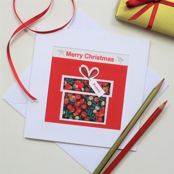 Personalised Gift And Tag Christmas Card, 3 of 5