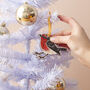 Robin Wooden Lasercut Christmas Decoration, thumbnail 1 of 9