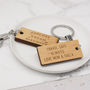 Personalised Explore Dream Discover Keyring, thumbnail 2 of 2